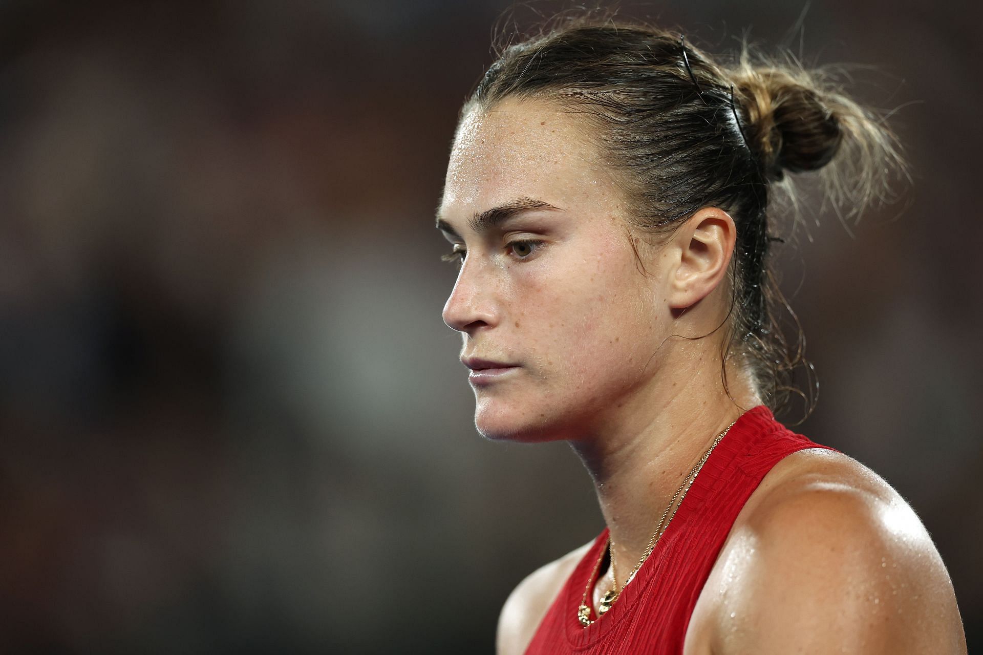 Aryna Sabalenka at the 2024 Australian Open.