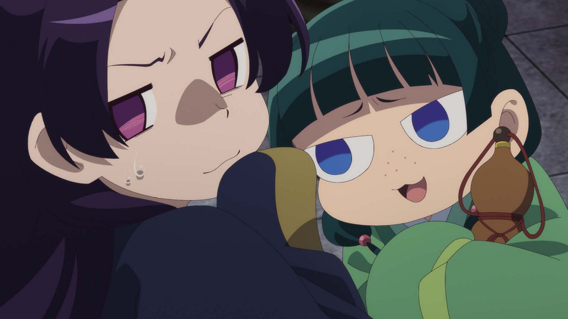 Jinshi and Maomao as shown in the anime (Image via TOHO Animations)