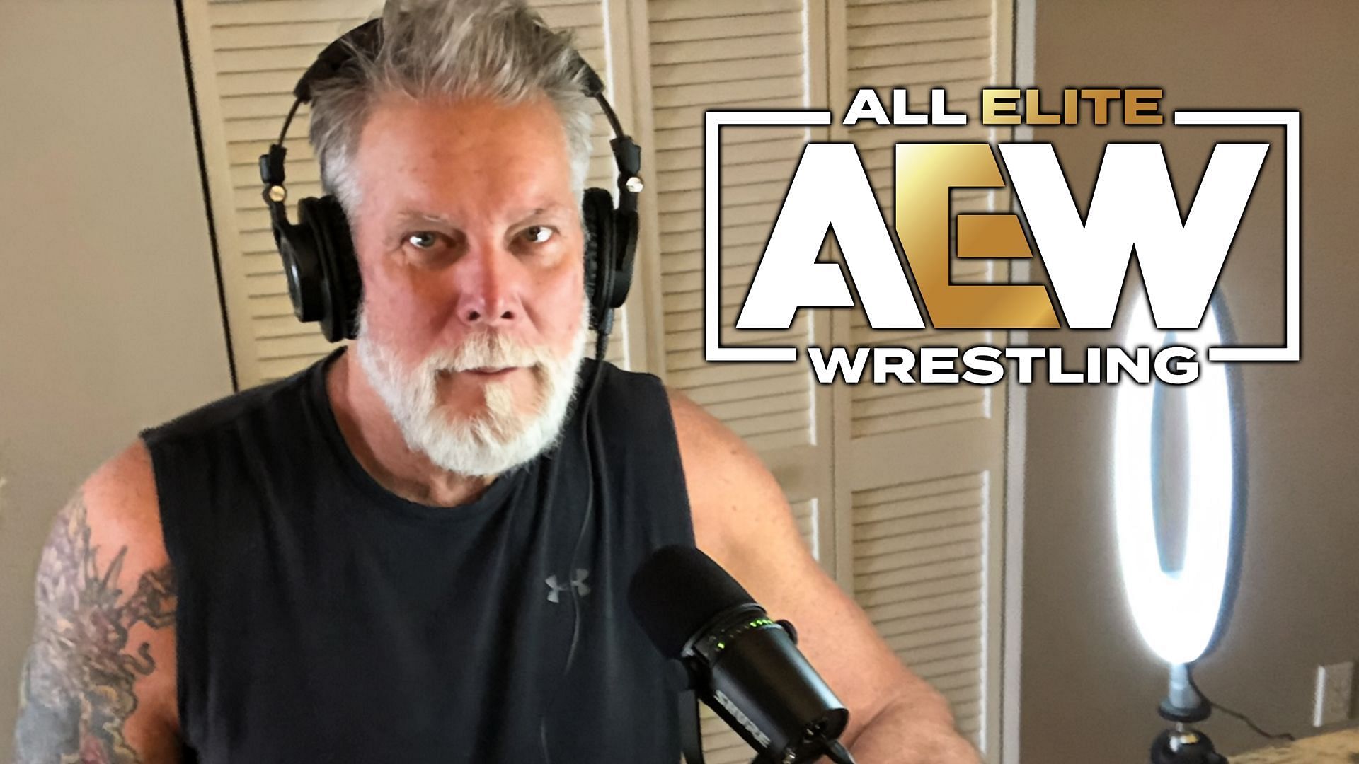 Kevin Nash prepares to host his podcast