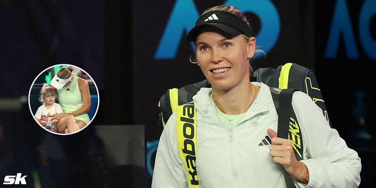 Caroline Wozniacki with her daughter. (Photo Credits: Getty Images)