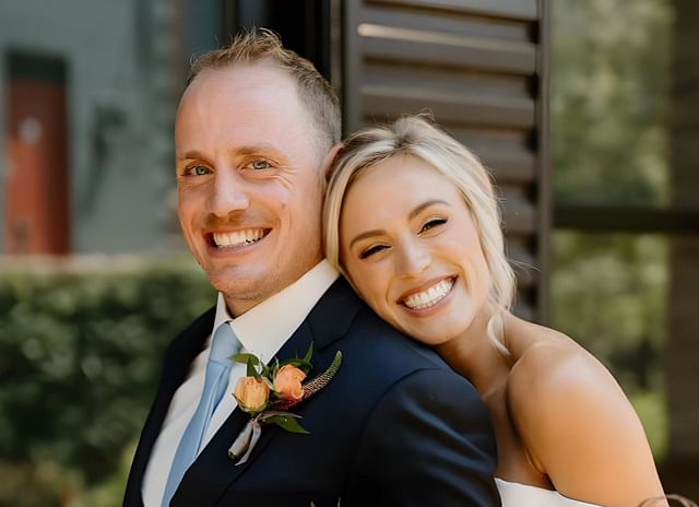 Nate Schmidt and his wife Allie Reinke