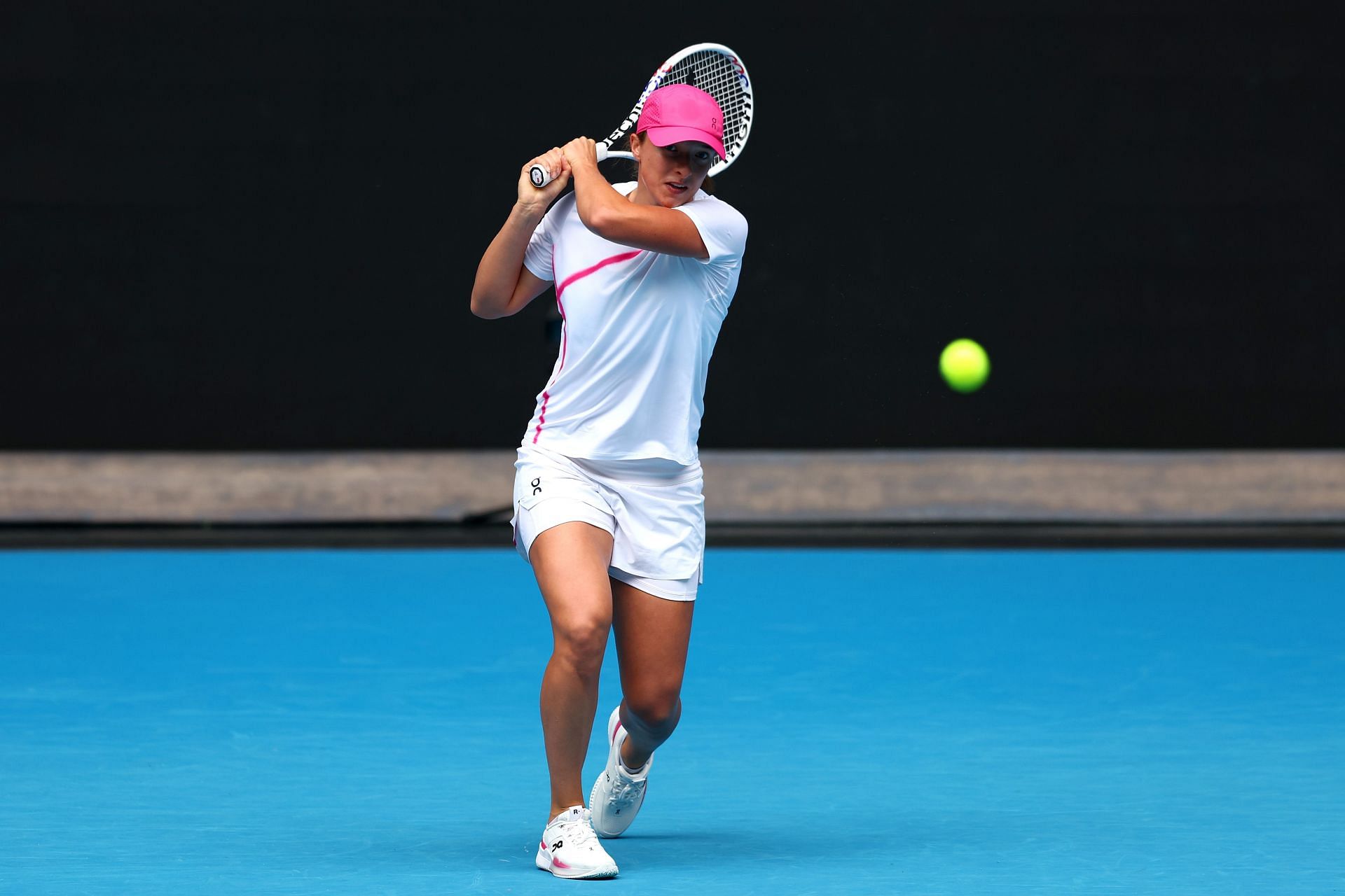 Iga Swiatek in action at the 2024 Australian Open