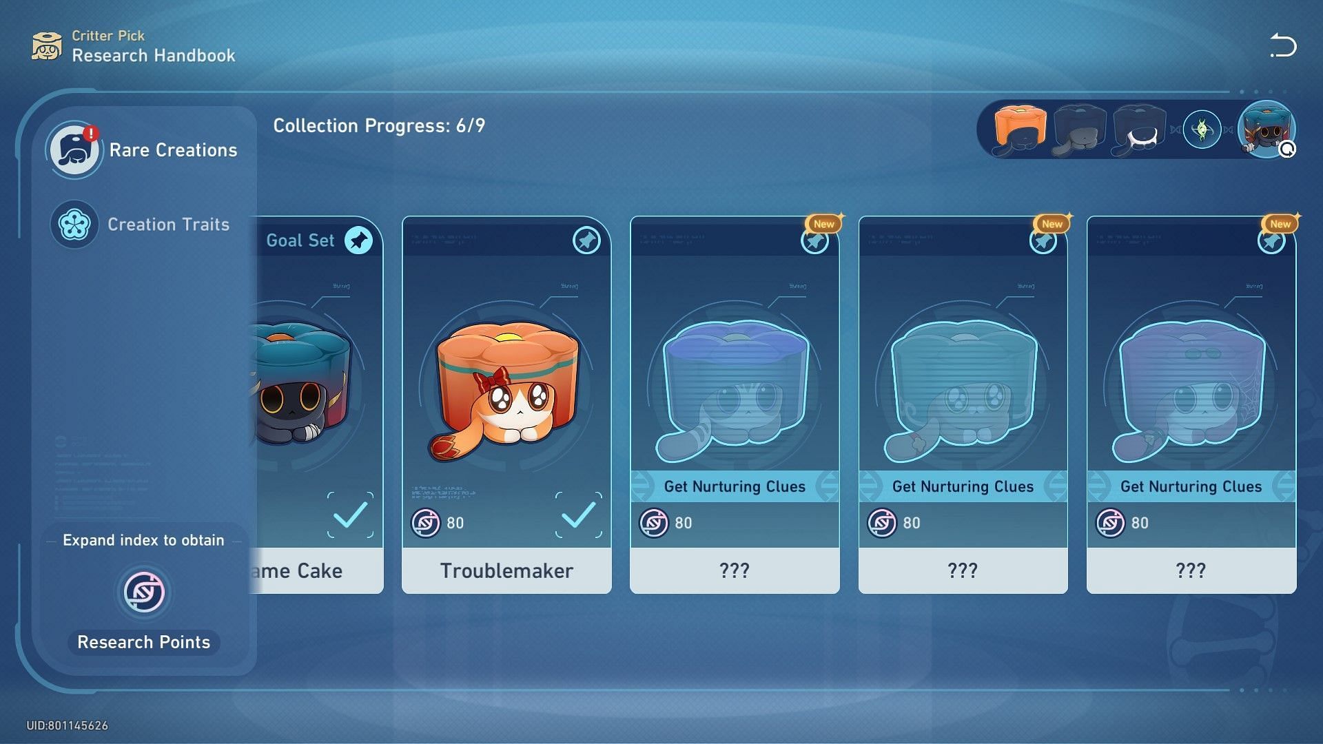 Progressing through the quest unlocks more Rare Creations (Image via HoYoverse)