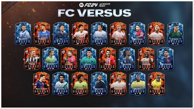 Versus Team 1 is now live in EA FC 24 Ultimate Team, Neymar receives two special cards