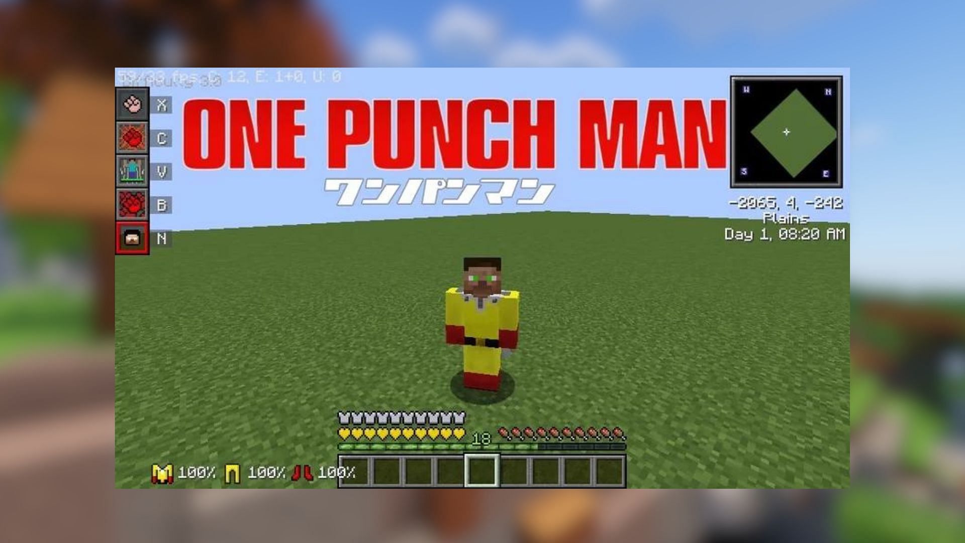 One Punch Man Mod (image via Planet Minecraft)