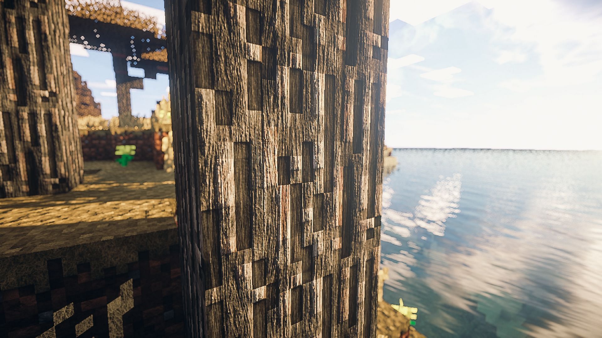 Realistico keeps Minecraft&rsquo;s default textures in place but gives them a realistic touch (Image via Texturizzo/CurseForge)