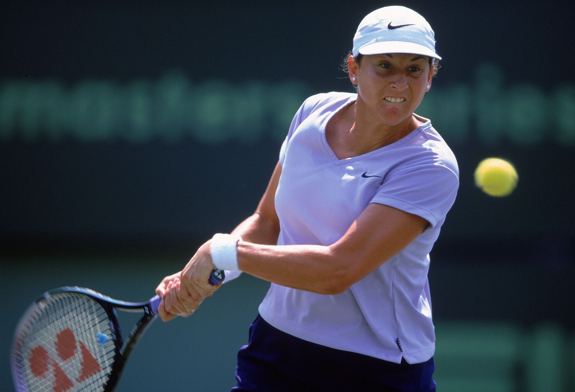 Monica Seles pictured at the 2000 Miami Open