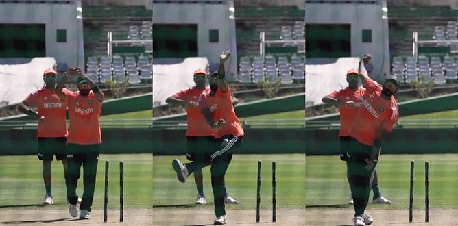 [Watch] Jasprit Bumrah imitates Ravichandran Ashwin’s bowling action in the nets ahead of Cape Town Test