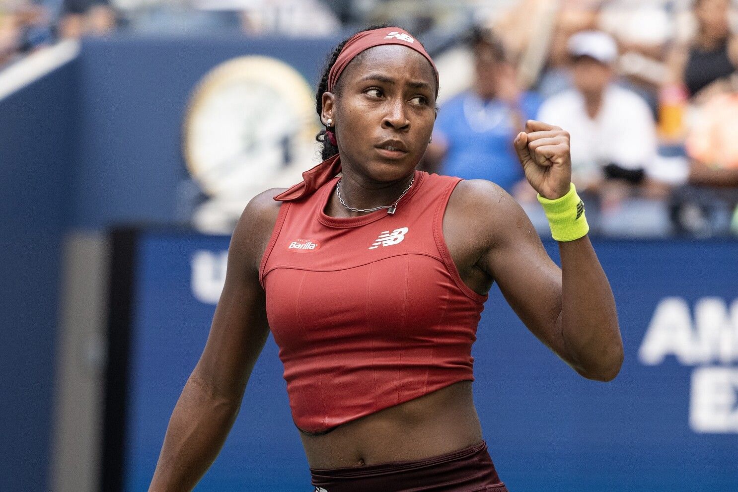 Gauff pumps her fist