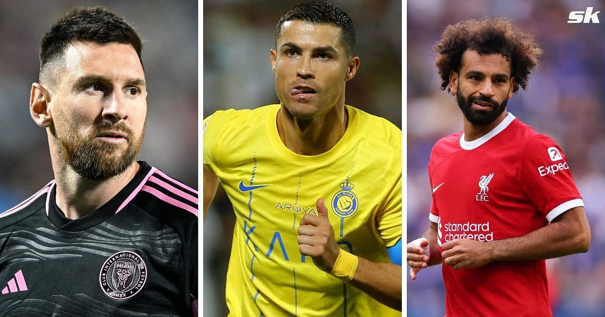 Lionel Messi, Cristiano Ronaldo and Mohamed Salah