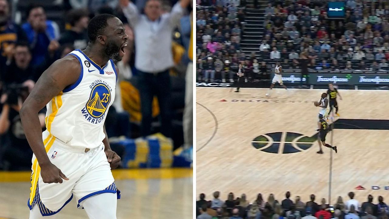 Watch: Draymond Green turns into Steph Curry, laces up a &quot;Hail Mary&quot; from halfcourt to beat buzzer 