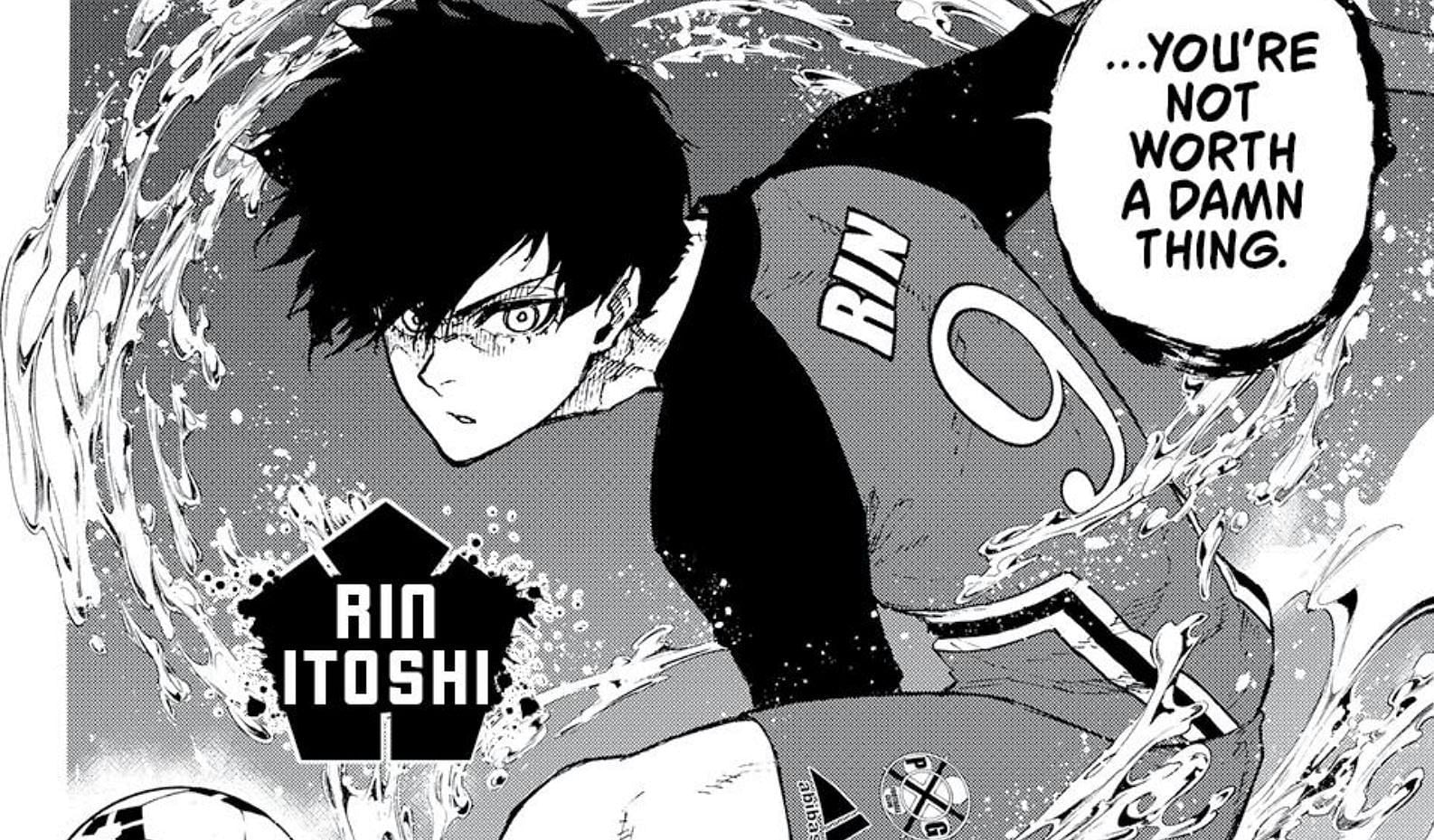 Rin Itoshi as seen in Blue Lock manga (Image via Kodansha)