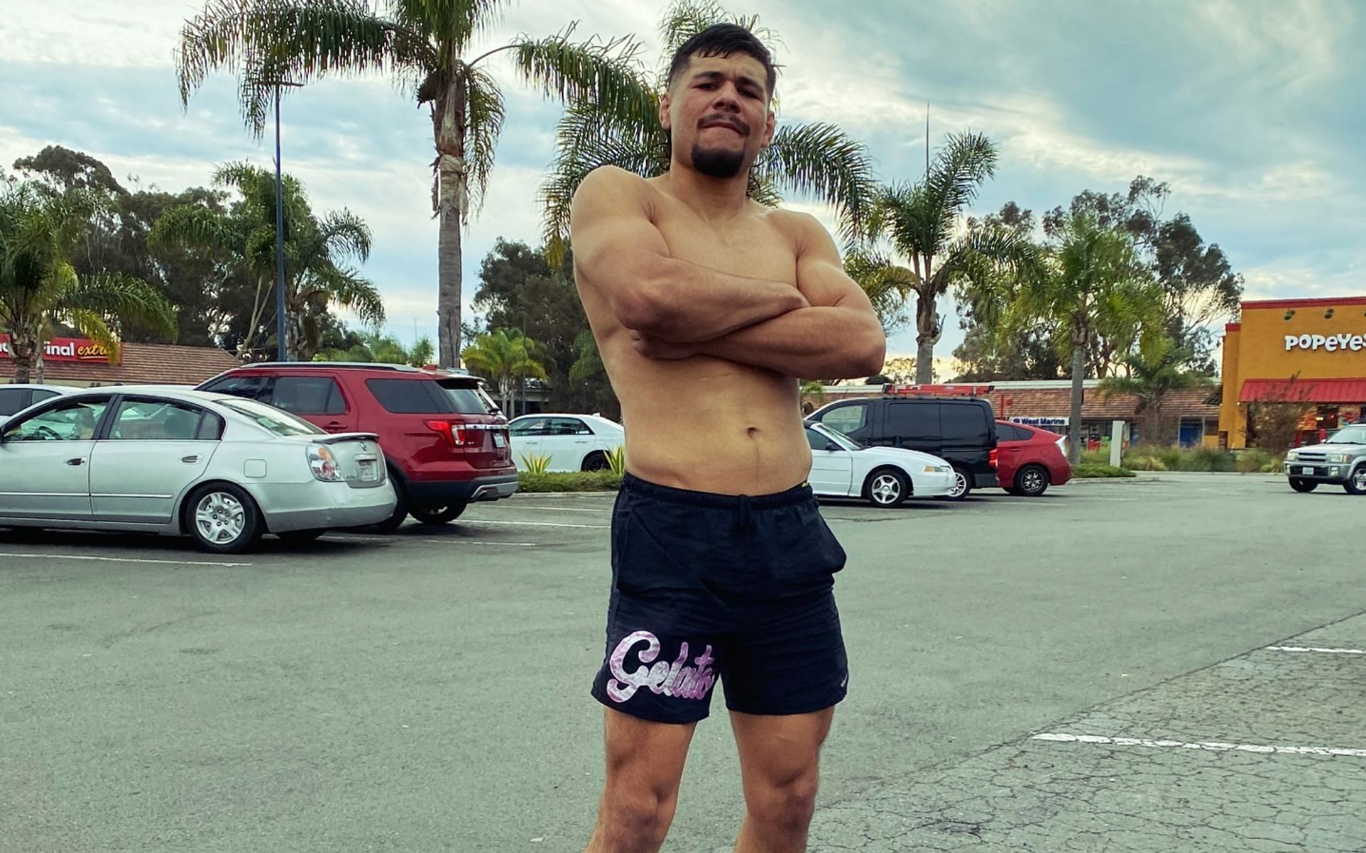 Gilbert Urbina (pictured) ahead of his UFC Vegas 85 bout with Charles Radtke [Photo Courtesy @gilurbinaufc on Instagram]