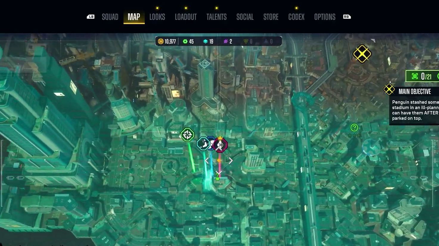 Spot #34 of Suicide Squad Kill the Justice League Riddler Trophy Locations (Image via YouTube/Pixelz)