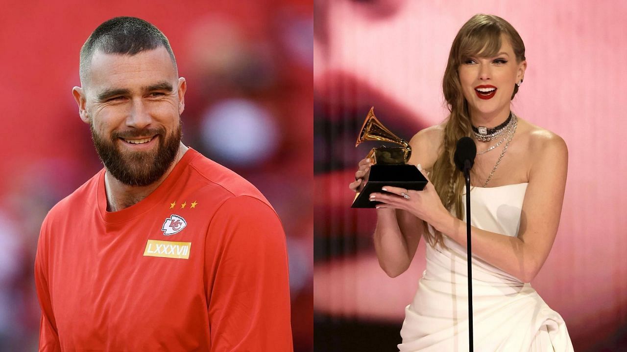 Travis Kelce in awe of girlfriend Taylor Swift