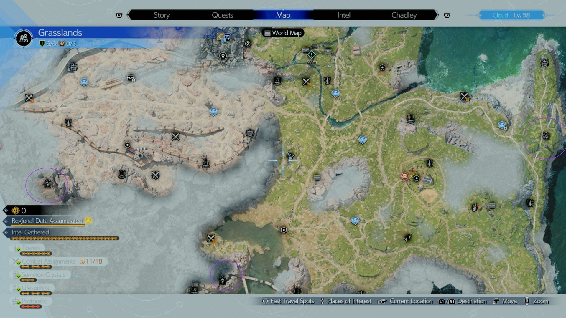 Here are the Divine Intel locations for Titan (Image via Square Enix)