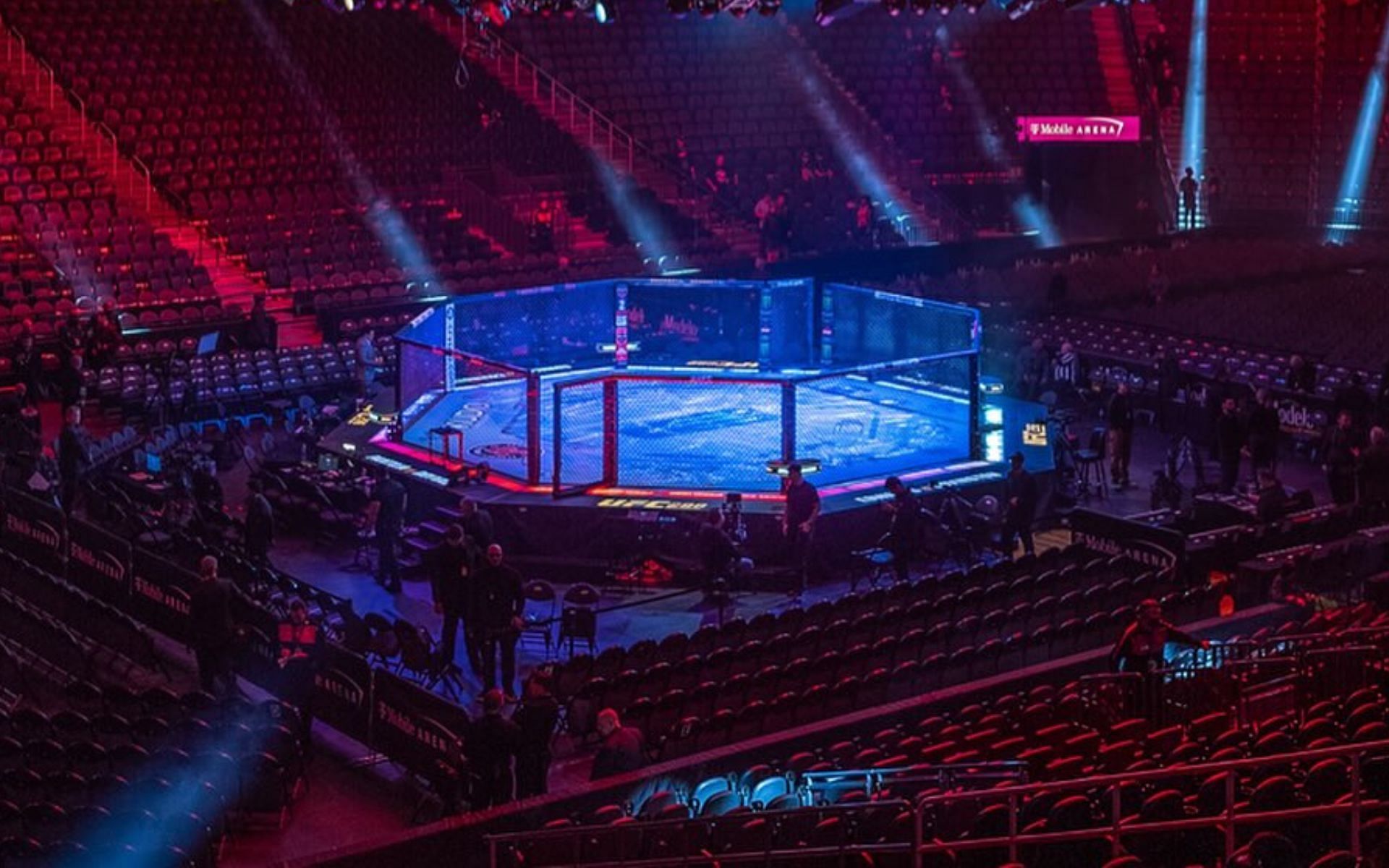 The famed UFC octagon [Image courtesy @ufc on Instagram]