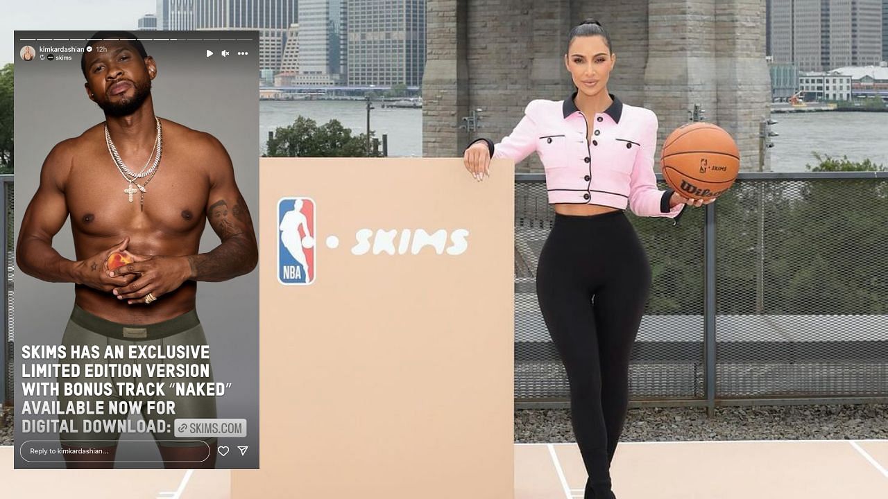 Kim Kardashian's NBA affiliate brand gets exclusive limited edition track  in Usher's latest album