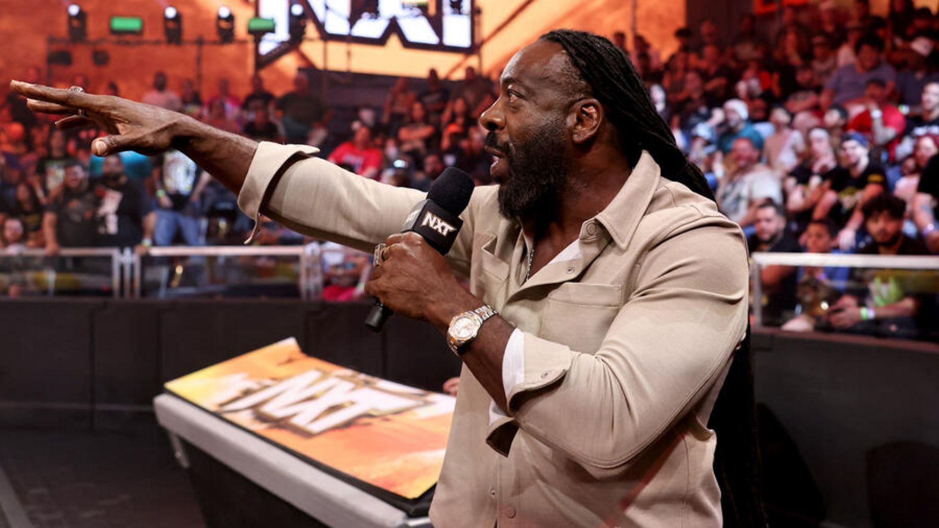 WWE legend and NXT commentator Booker T