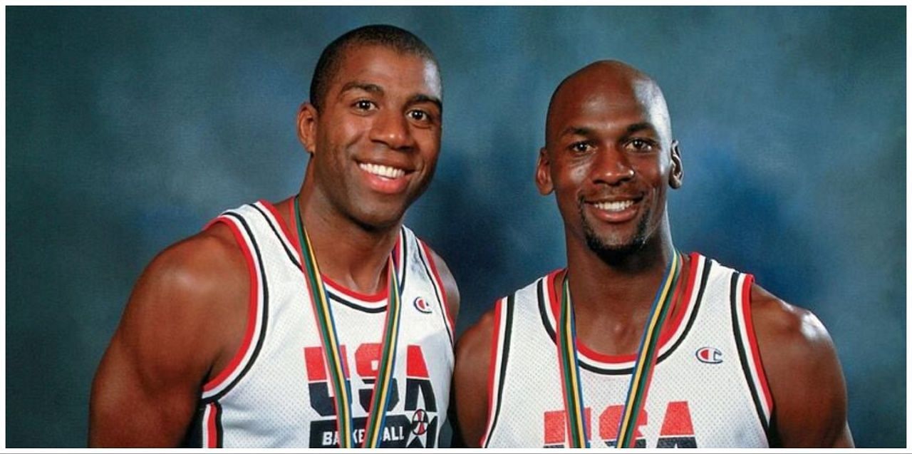 Look back at the friendly banter between Magic Johnson and Michael Jordan