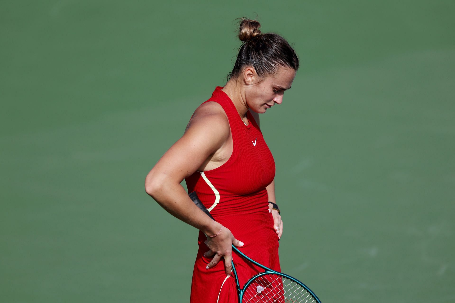 Aryna Sabalenka at the 2024 Dubai Duty Free Tennis Championships