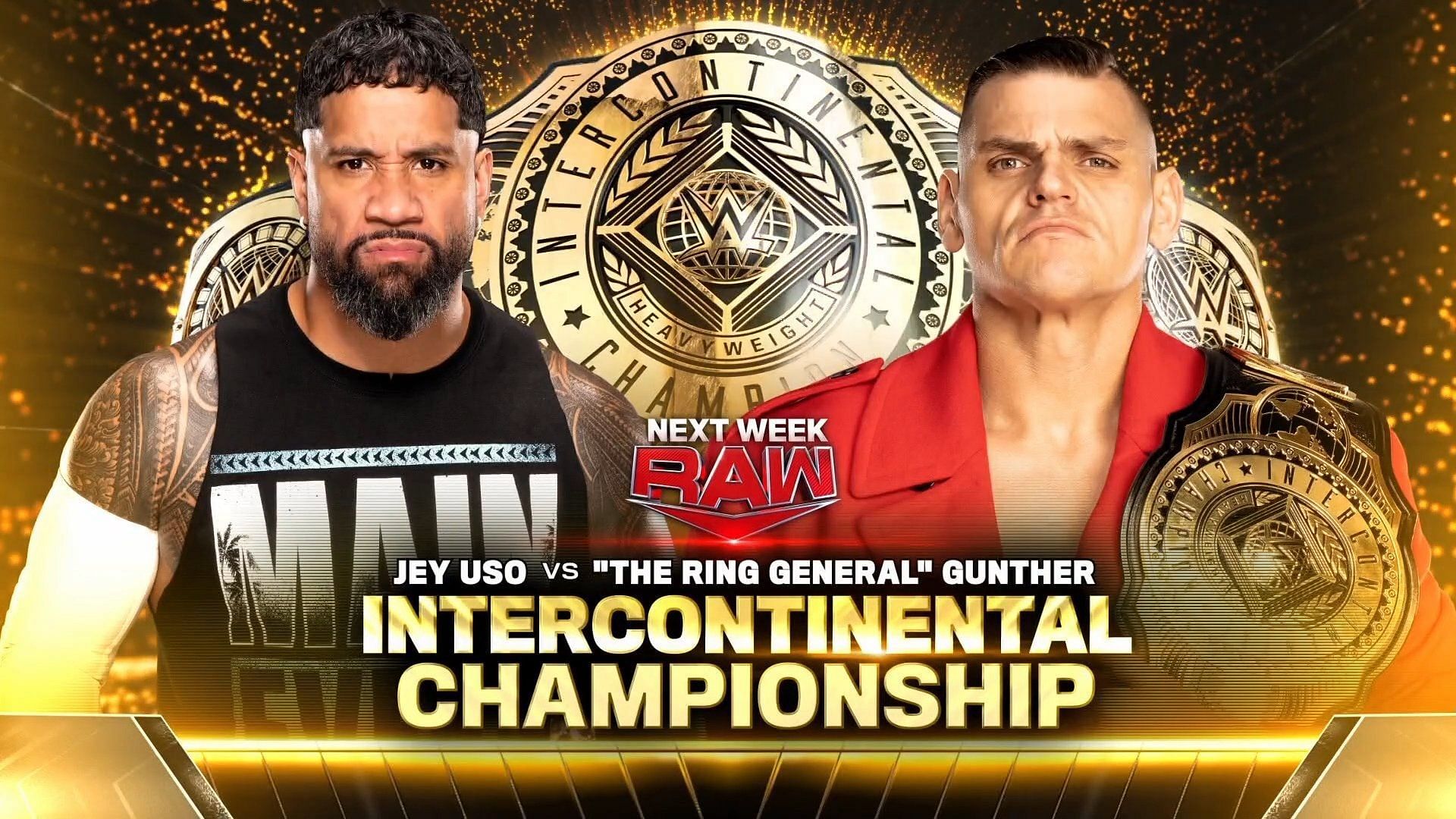 Jey Uso will challenge Gunther for the Intercontinental title next week on RAW.