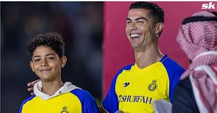 "Today with my partner" - Cristiano Ronaldo makes social media post alongside his son after starring for Al-Nassr against Al-Feiha