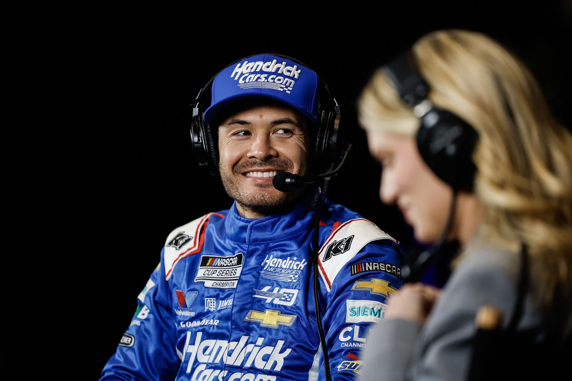 I don t wear a headset. I m a driver Kyle Larson talks about