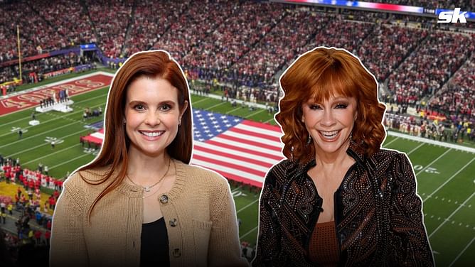 "There's nothing my TV mamma can't do" - Nick Swisher's wife JoAnna Garcia cheers on-screen mom Reba McEntire for Super Bowl anthem performance