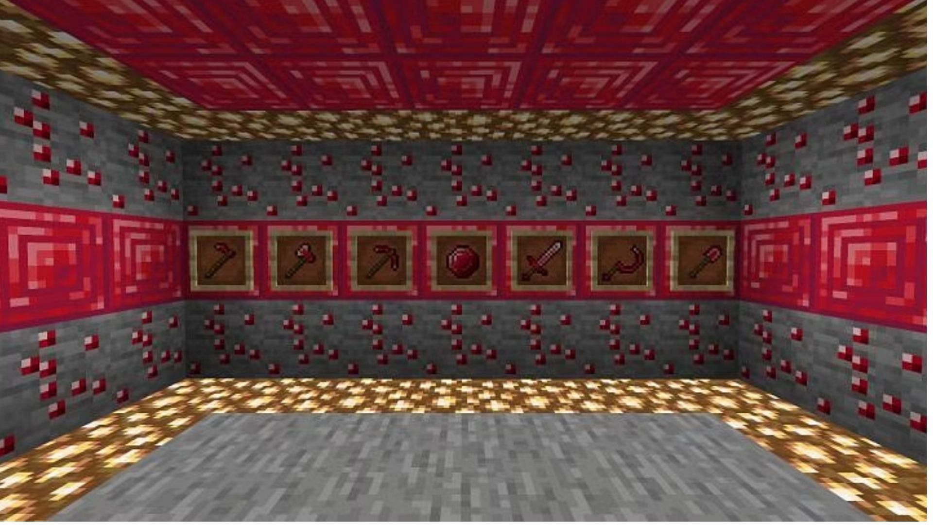 Ruby Tools in More Ores in ONE (Image via Mojang Studios || Curseforge)