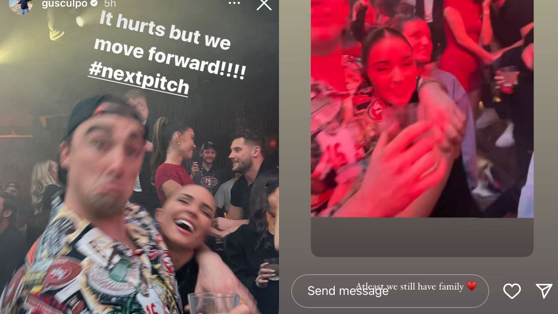 Olivia Culpo and her brother Gus may not have been celebrating a 49ers&#039; win but at least they had each other.