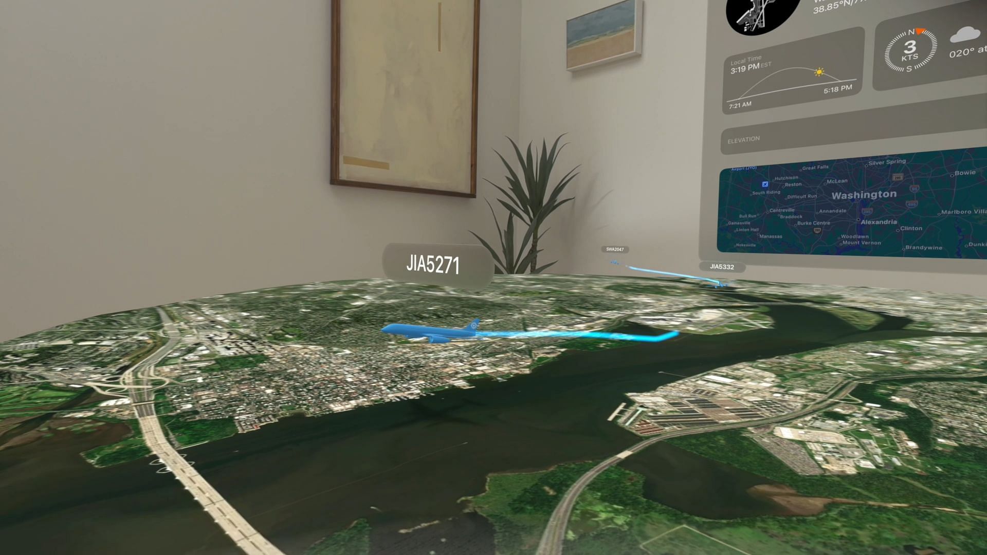 Voyager by ForeFlight - best Apple Vision Pro app for flight navigation (Image via Apple)