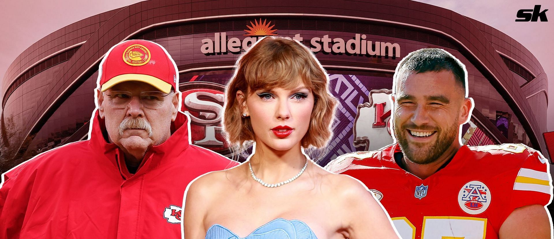 Andy Reid, Taylor Swift, and Travis Kelce