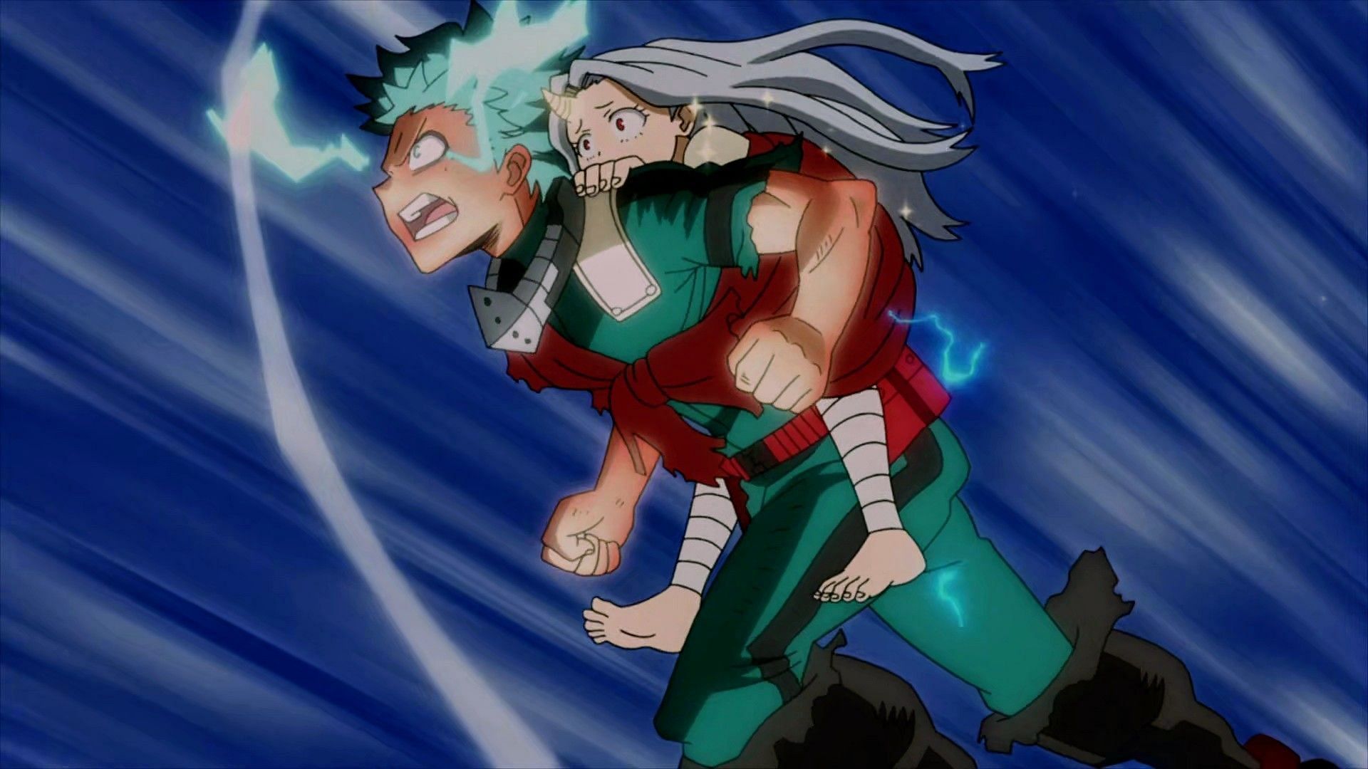 Deku and Eri&#039;s reunion is likely to be set up in My Hero Academia chapter 416 (Image via BONES)