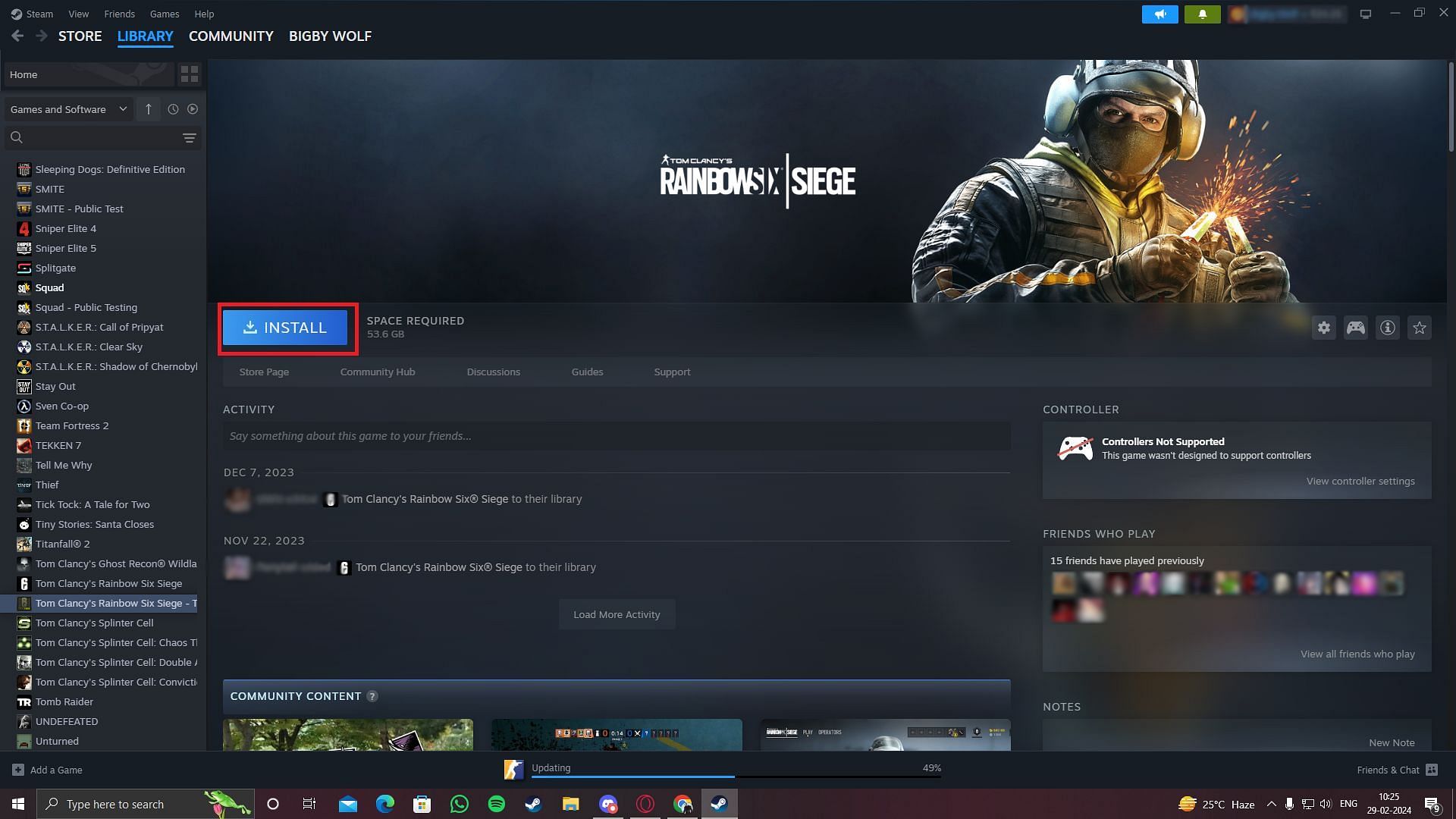 Steam Rainbow Six Siege Test Server (Image via Sportskeeda)