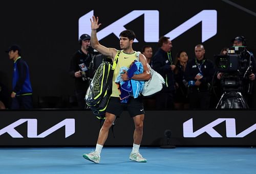 Carlos Alcaraz at the 2024 Australian Open - Day 11