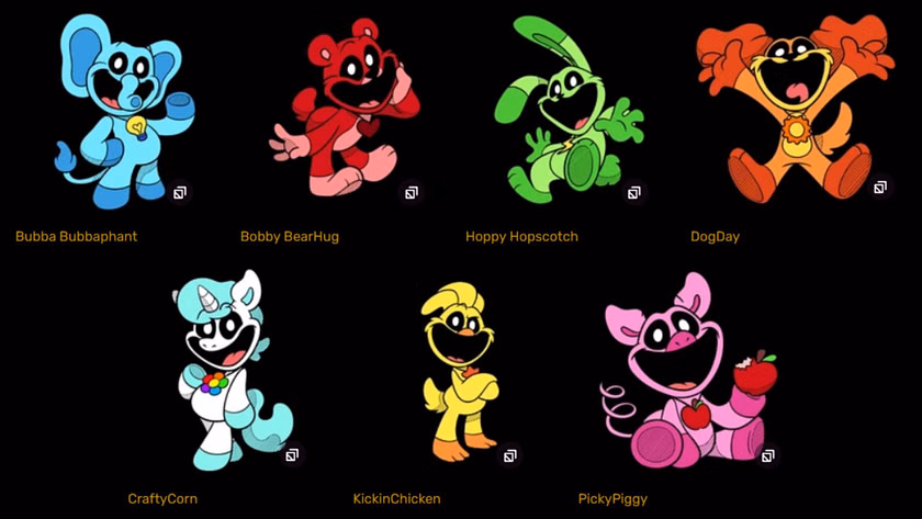 All Poppy Playtime characters
