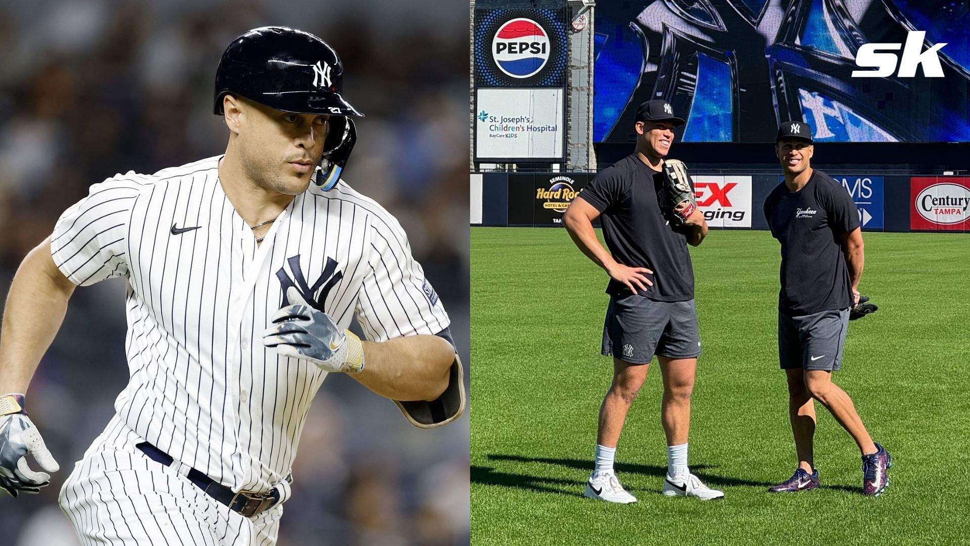 Yankees fans are in shock as photos of slimmer Giancarlo Stanton have emerged online