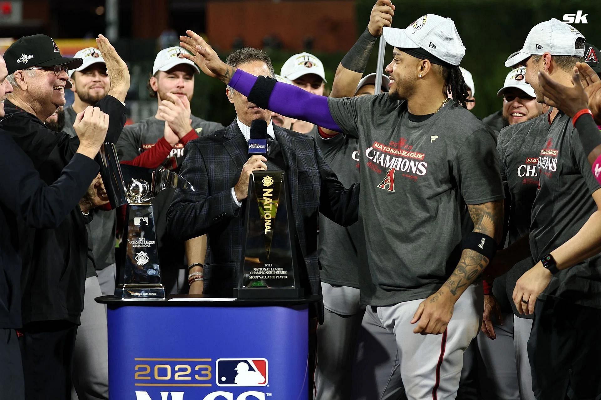 Arizona Diamondbacks celebrate their NLCS victory 