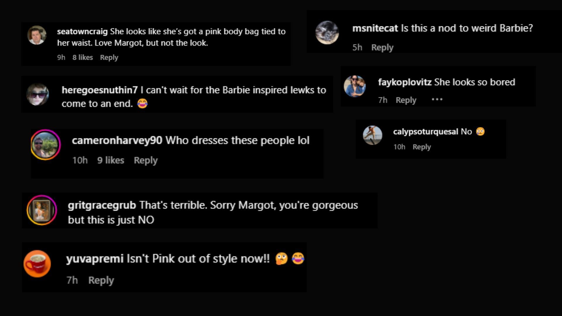 Some fans criticized Margot Schiaparelli&#039;s dress at SAG Awards 2024 ( Image via @Variety/Instagram)