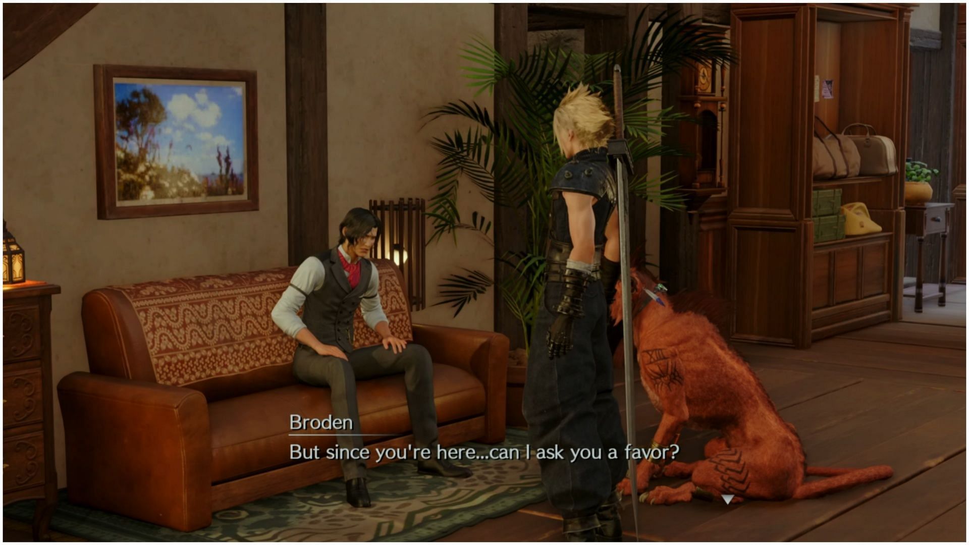 Broden, an ex-SOLDIER needs your help (Image via Square Enix)