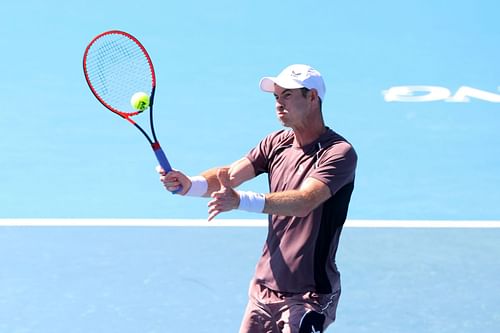 Andy Murray at the 2024 Kooyong Classic in Melbourne, Australia - Getty Images