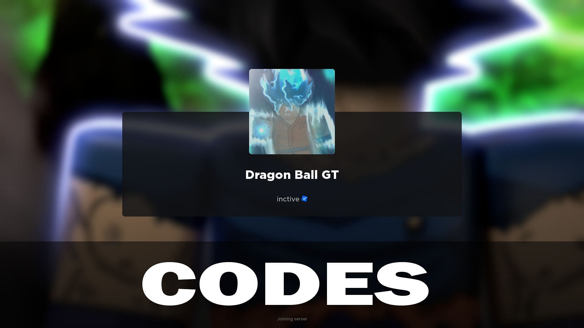 Roblox Dragon Ball GT codes