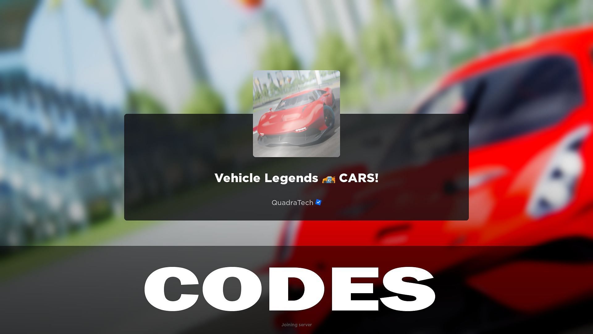 Vehicle Legends codes