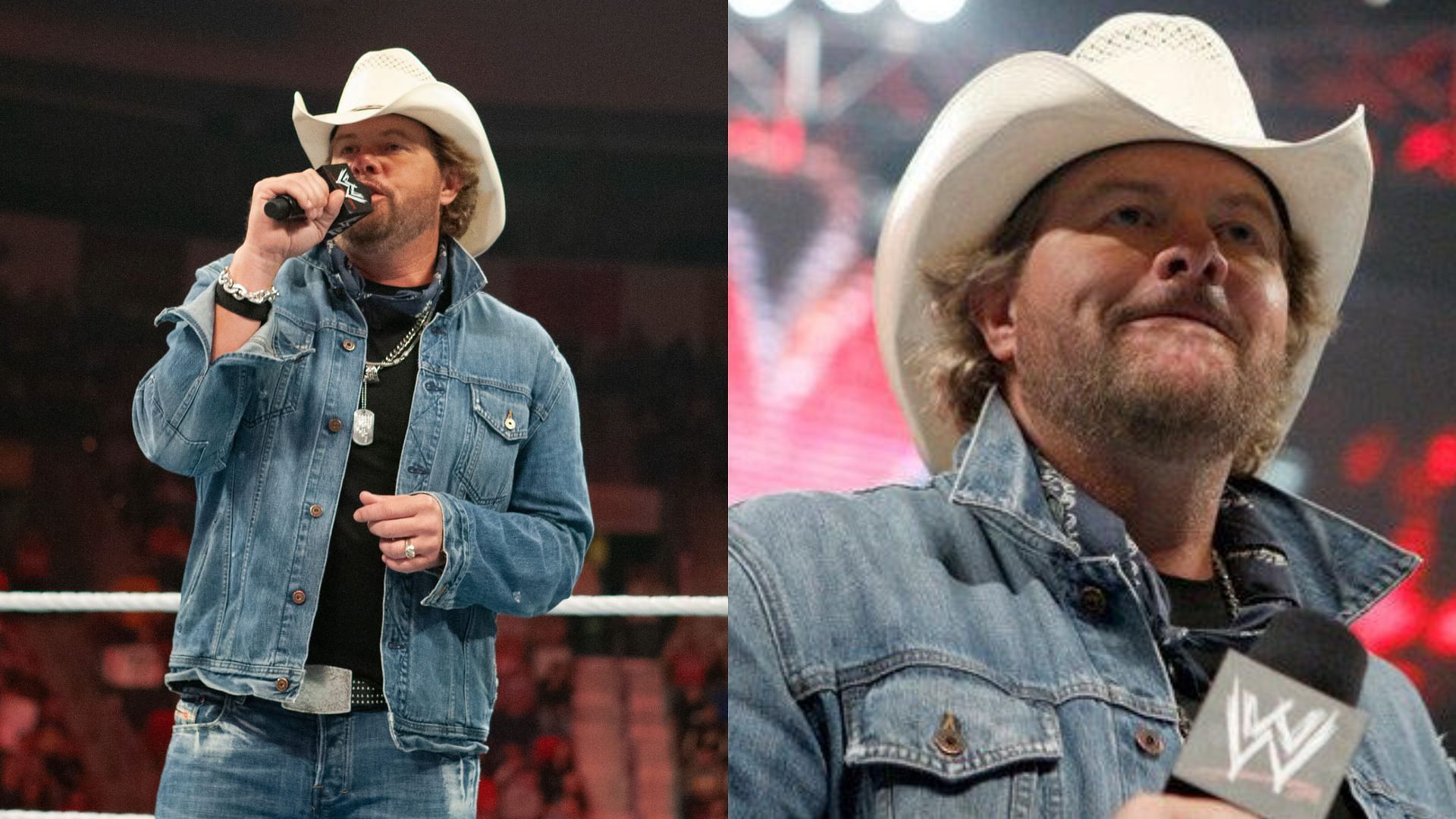 Legendary country music singer Toby Keith during his WWE appearance.