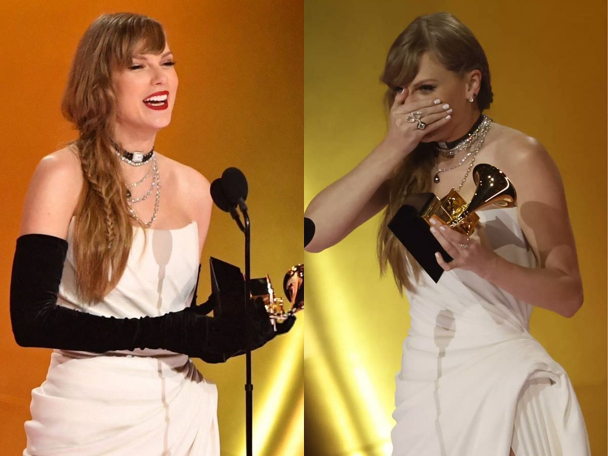 Fans criticise Taylor Swift&rsquo;s hairstyle for the Grammys 2024 red carpet: &ldquo;Hair is a major fail&rdquo; (Image via SportsKeeda)