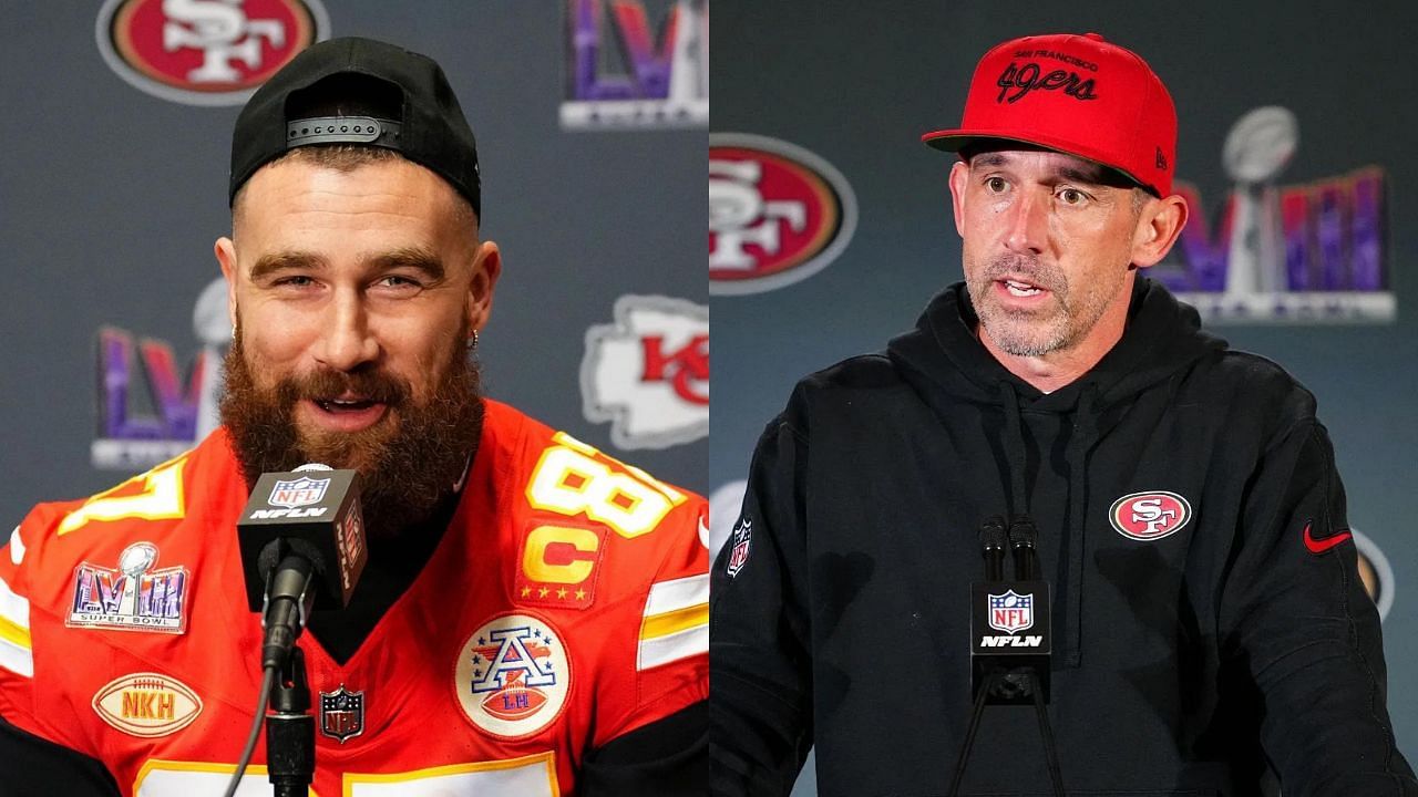 Travis Kelce makes fun of  Kyle Shanahan