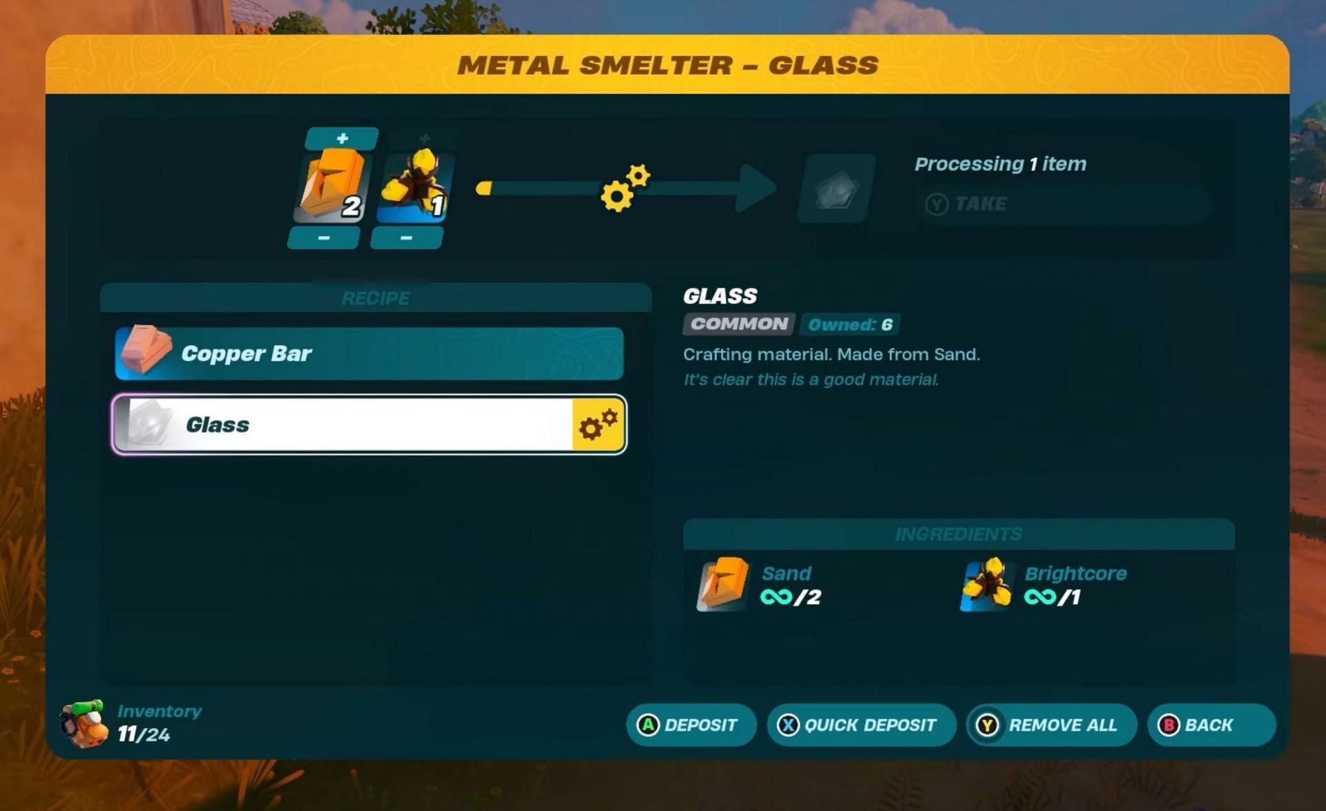 Making Glass (Image via Epic Games)