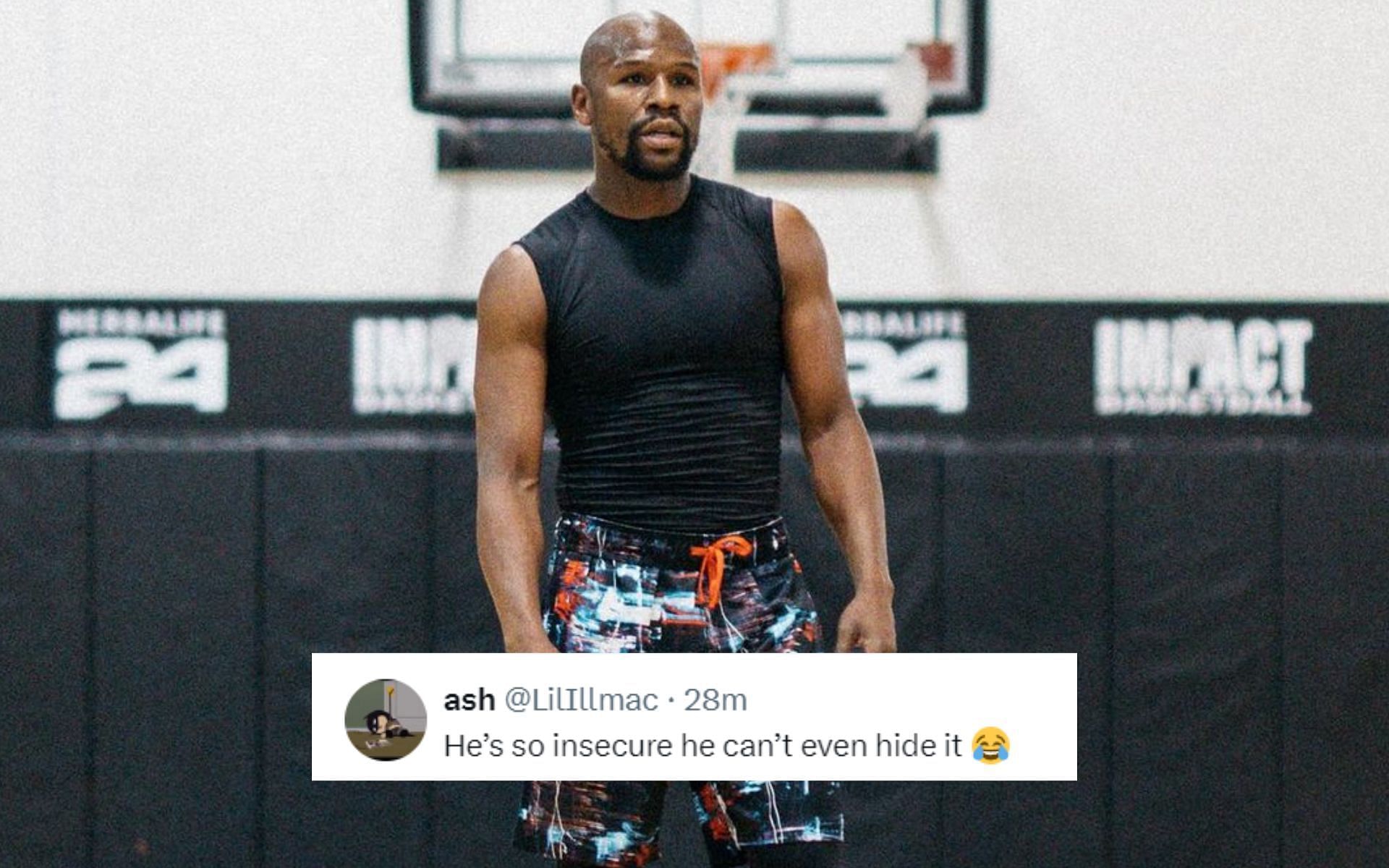 Fans mock Floyd Mayweather for his recent claims [Image via: @floydmayweather on Instagram]