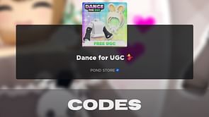 Dance for UGC codes (September 2025)